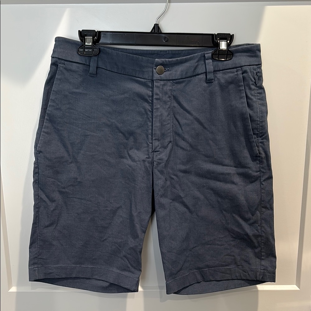 Lululemon Athletica Blue Flat Front Shorts